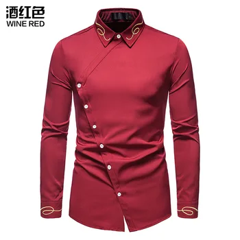 Hollow European Size Men's Trend Shirt 6