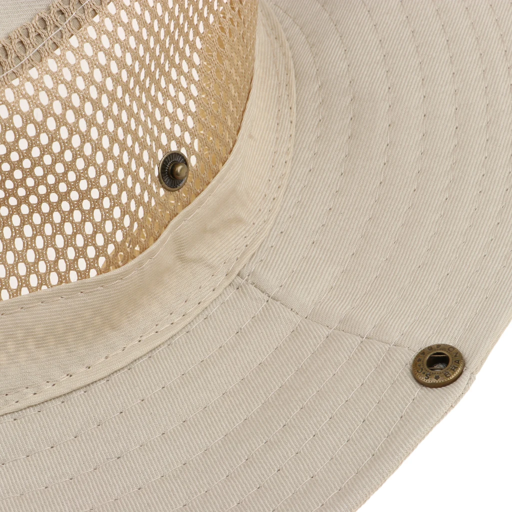 Outdoor Sun Protection Wide Brim Bucket Hat Breathable Boonie Cap for Fishing Boating Hunting Hiking Camping