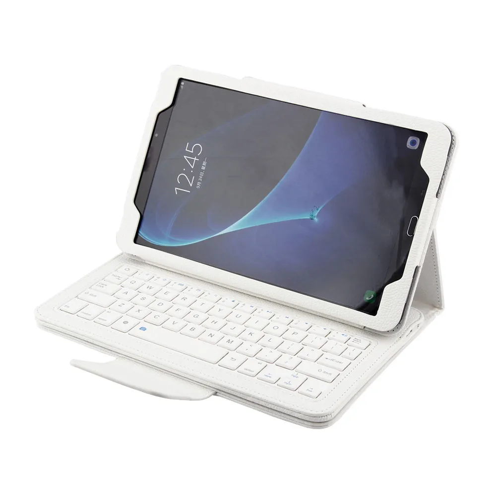 Bluetooth клавиатура чехол для Samsung Galaxy Tab A 10,1 T580 Funda + пленка + ручка клавиатура мини беспроводной