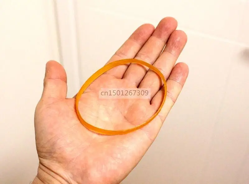 500Pcs Diameter 7cm Brown Wide Elastic Rubber Bands For Packing