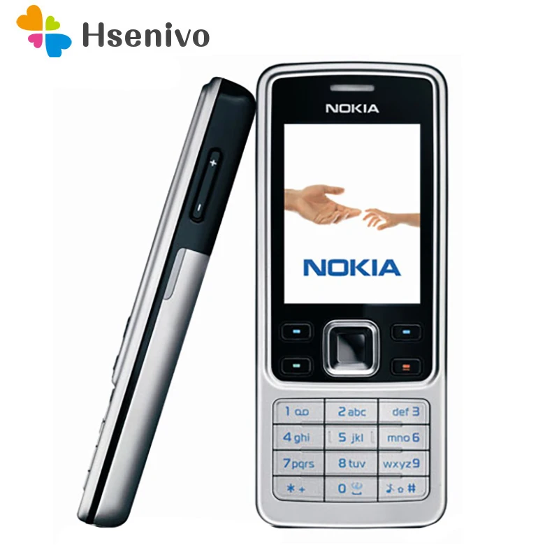 Hot sale~Nokia 6300 100% Original Unlocked Mobile Phone Unlocked 6300 FM MP3 Bluetooth Cellphone One Year Warranty Free shipping