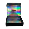 Custom Tuck Top Holographic Mailing Subscription Packaging Boxes black Printing Iridescent Corrugated Paper Shipping Mailer Box 2