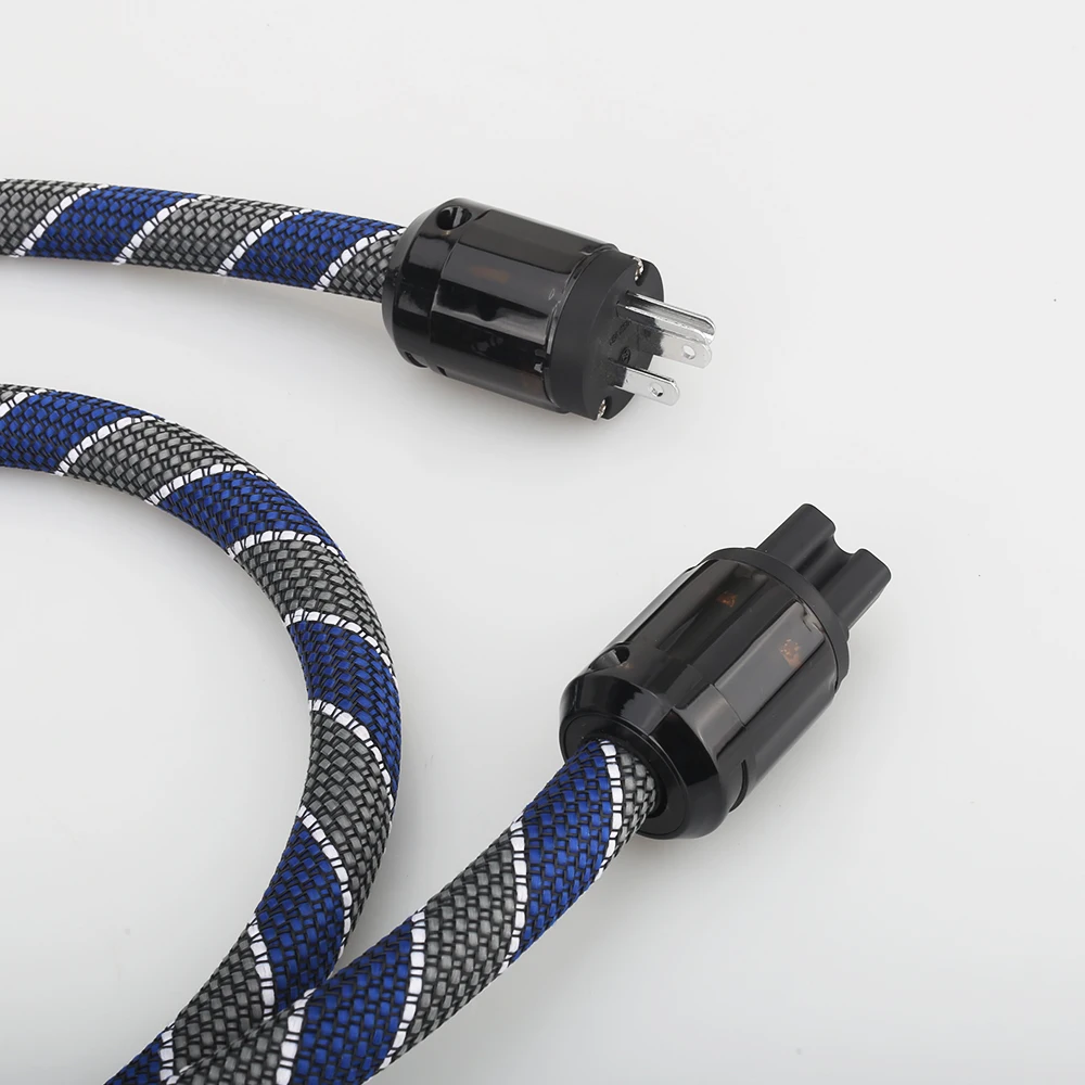 P101 DW34 HI End US AC Power Cable 3pins US Plug Power Cord Audiophile Power Cable CD Tube amplifer headphone