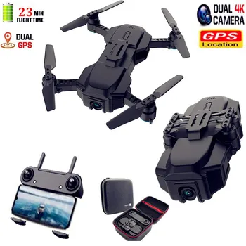 

Best Double GPS Drone With 4K Dual Adjustable Camera WIFI FPV RC Quadcopter Optical Flow Foldable Smart Follow me Drone VS SG907
