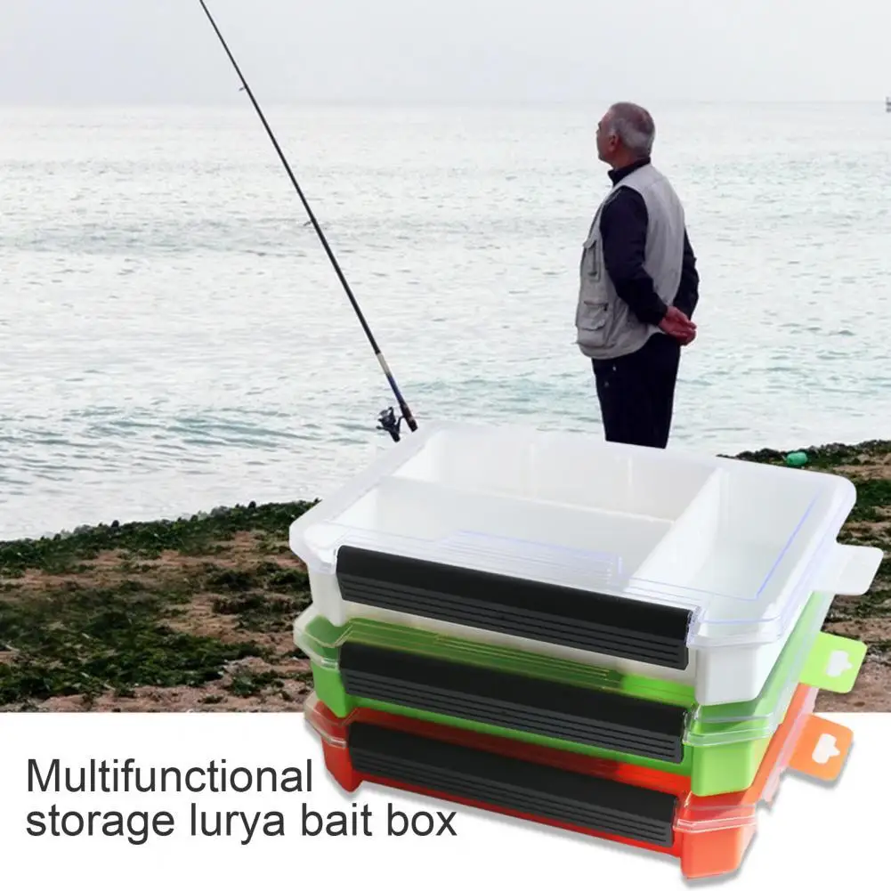 Single Layer Box Lure Gear Accessories Simple Large Capacity Plastic Portable Fishing Outdoor Hooks Case for Angling | Спорт и