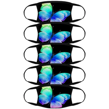 

5PCS Printing Lovely Anti-dust Reusable Mouth Cover can put in Replaceable Filter Face Cover mascaras Bag Parts & Accessories