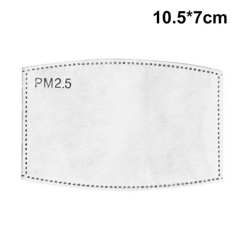 

10pcs Children 5 Layers Filter Face Masks Activated Carbon Filter Respirator Mouth-muffle Anti-dust Mask