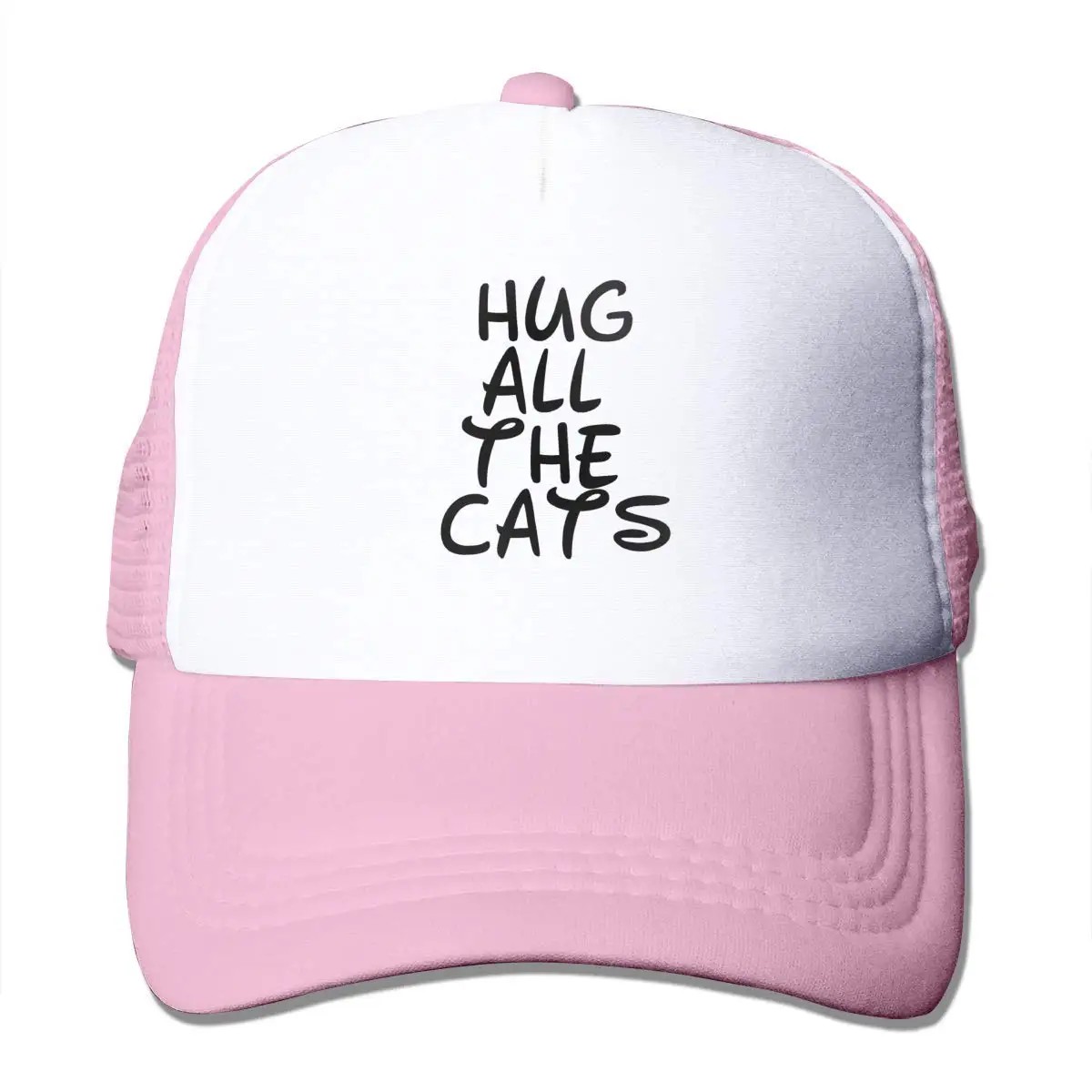 Hug All The Cats сетчатые бейсболки унисекс регулируемые кепки В Стиле Дальнобойщика розовые