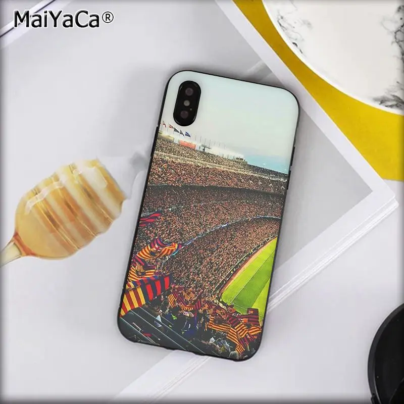 MaiYaCa Барселона Домашний футбольный стадион умный чехол черный корпус чехол для телефона для iphone 11 pro 8 7 66S Plus X XS MAX 55S SE XR - Цвет: A15