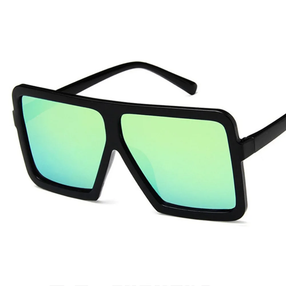Модные женские и мужские солнцезащитные очки с большой квадратной формой UV400, солнцезащитные очки в стиле хип-хоп, Универсальные солнцезащитные очки, PC оправа, линзы из смолы