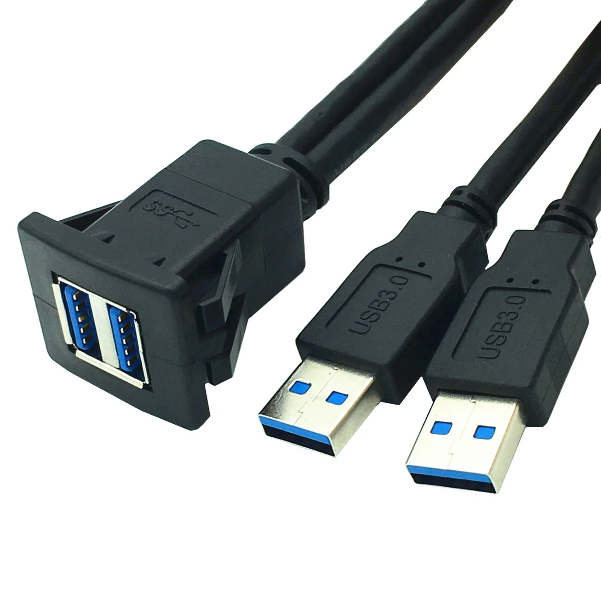 SOONHUA 2 м Кабель USB 3 0 панель сливное крепление удлинительные кабели для автомобиля