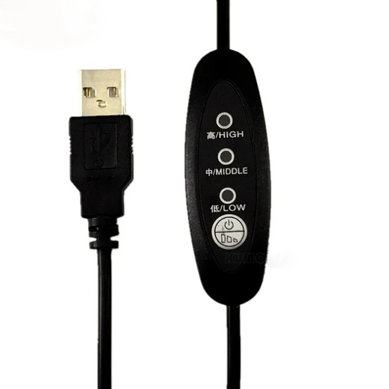 5V Usb DC3.5 трехзубчатая линия регулирования температуры нагревательная маска для