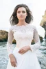 Lace Wedding Dress 2024 Long Sleeve Modest Boho Wedding Party Dress White/Lvory Bride Dresses Chiffon Elegant Wedding Gowns 3