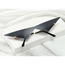 New Oversized Unique Triangle Sunglasses Women Men Big Frame Personalized Sun Glasses Fashion Fancy Gold Shades UV400 2021