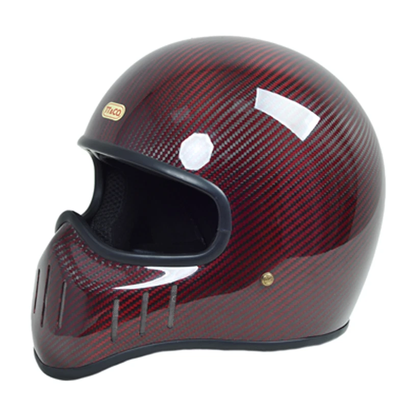 Casco de Motocicleta Vintage, de Cara Completa, Motocross, Scooter, Retro, Ghost Rider, Carreras, Masculino|Cascos| -