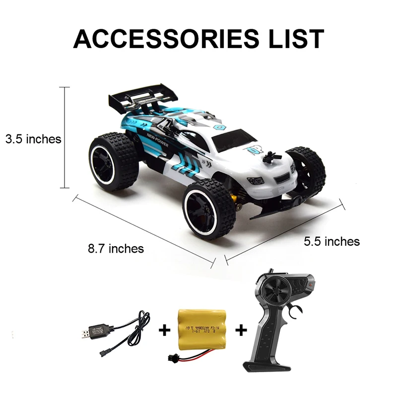 Sinovan RC Car 20km/h High Speed Car Radio Controled Machine 1:18 Remote Control Car Toys For Children Kids Gifts RC Drift