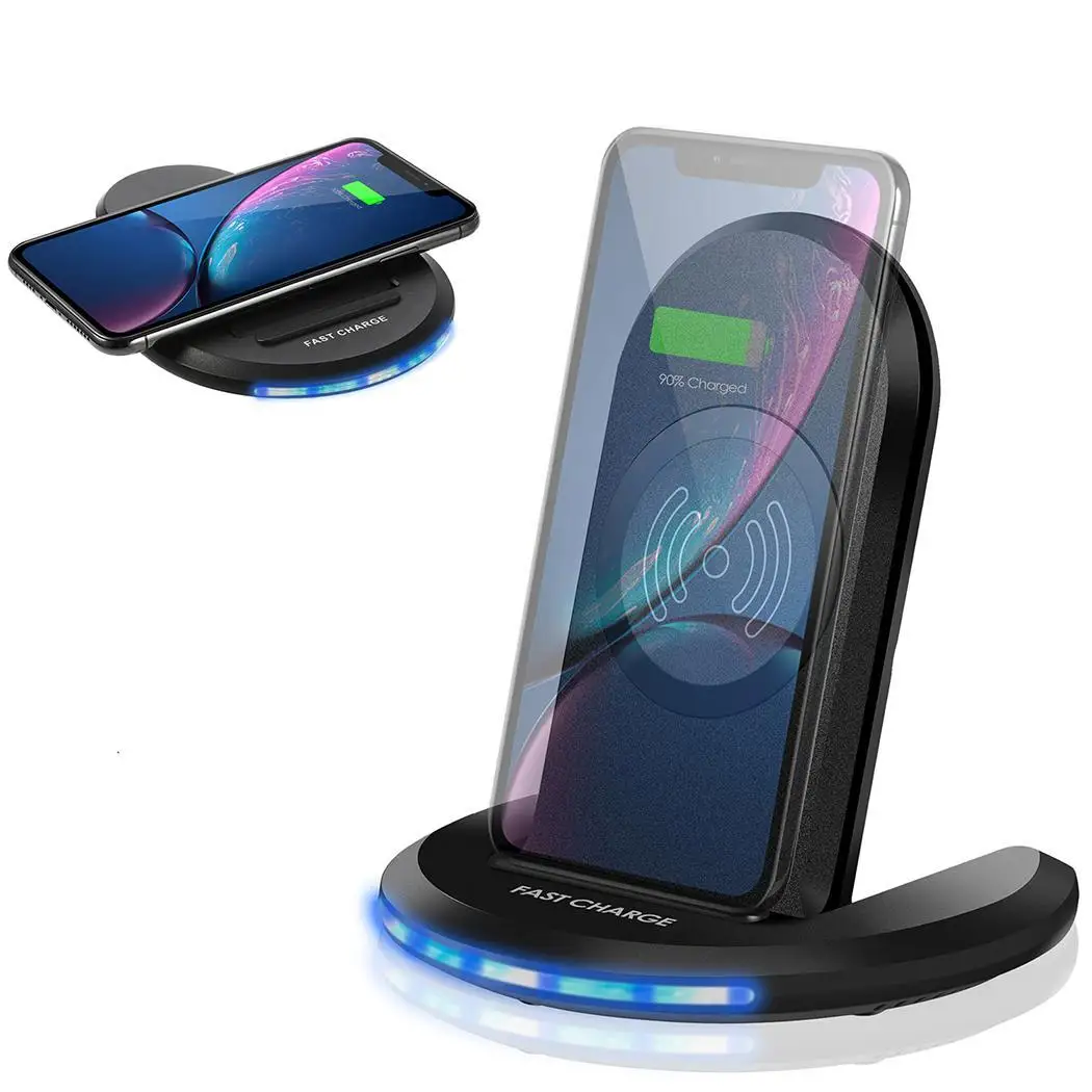 10 Вт Qi Беспроводное зарядное устройство для быстрой беспроводной зарядки телефона Подставка для XR