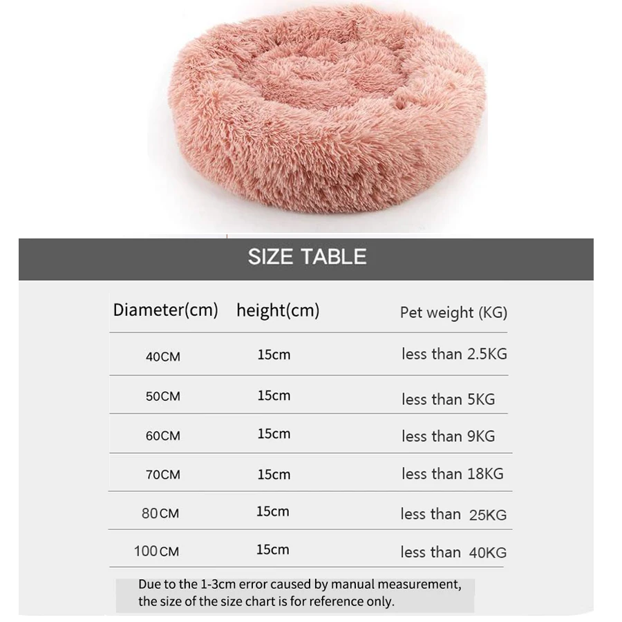 Soft Dog Bed Round Washable Long Plush Dog Kennel Cat House Velvet Fluffy Mats For Samll large Dogs Basket Pet Sleep luxury Bag Soft Dog Bed Round Washable Long Plush Dog Kennel Cat House Velvet Fluffy Mats For Samll large Dogs Basket Pet Sleep luxury Bag