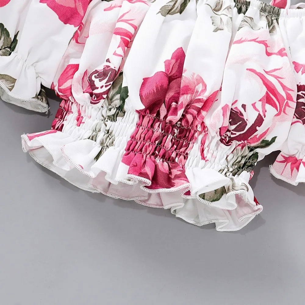 summer flower baby girl clothes set (3)