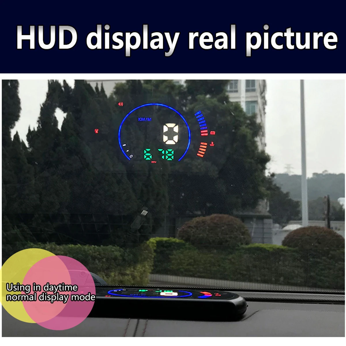 S600 Автомобильный дисплей 5,8 дюйма цифровой спидометр автомобиля HUD OBD2 лобовое стекло проектор износ автомобиля напоминание