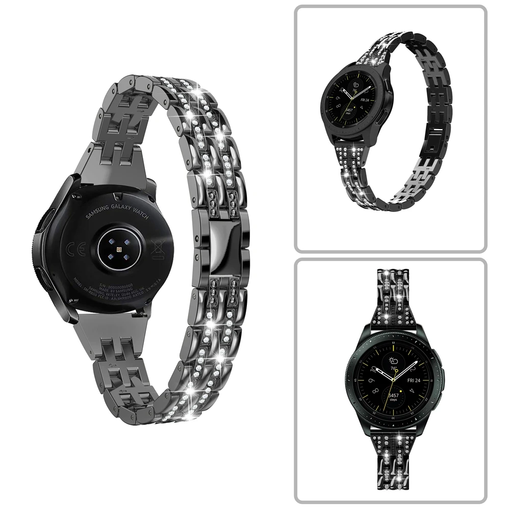 Toyouths металлический кристалл Алмазный ремешок для samsung Galaxy Watch 42 мм браслет женский ремешок для Galaxy Watch Active2 40 мм