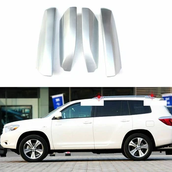 

Fit for Toyota Highlander 2008 - 2013 Silver Roof Rack Rails End Cap Protection Cover Shell Replace 4pcs