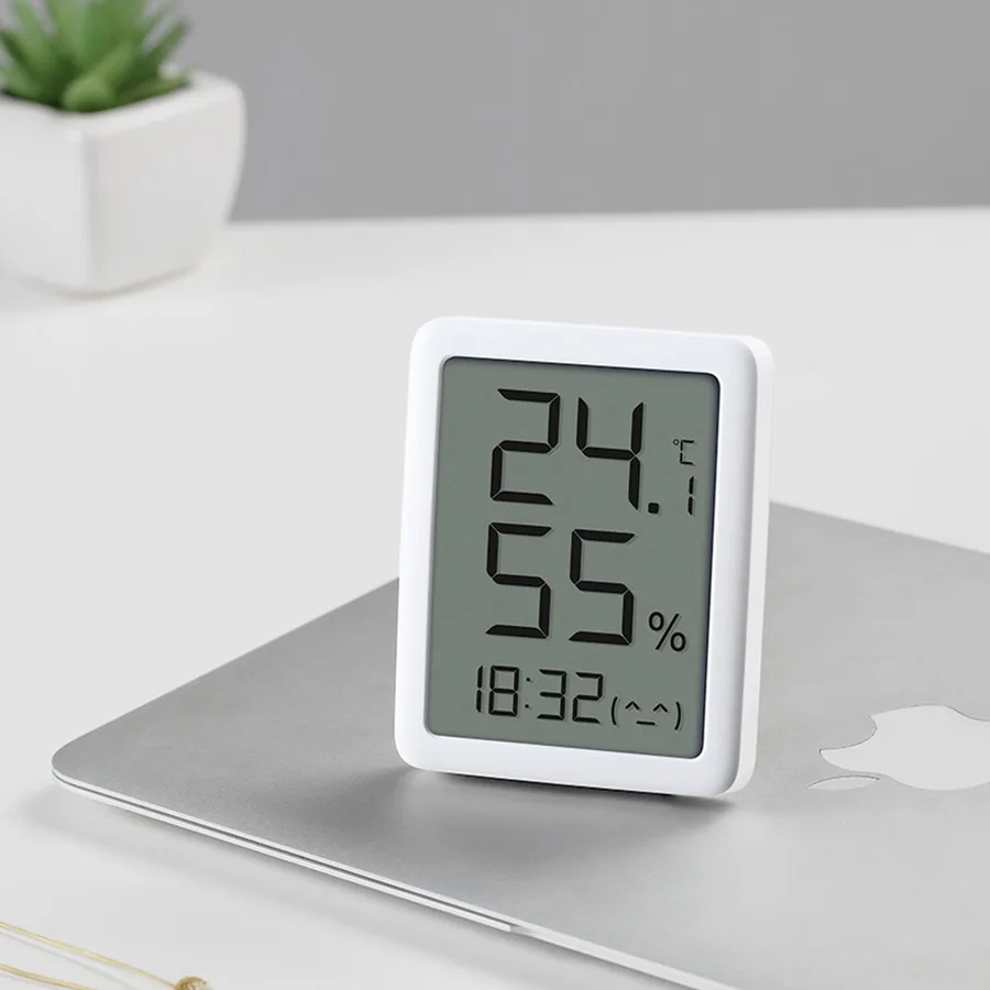 Xiaomi Mi Original Multifunctional Digital Clock Electronic-INK Screen  Temperature Humidity Sensor BT Wireles Thermometer Moisture Smart Linkage  Mi