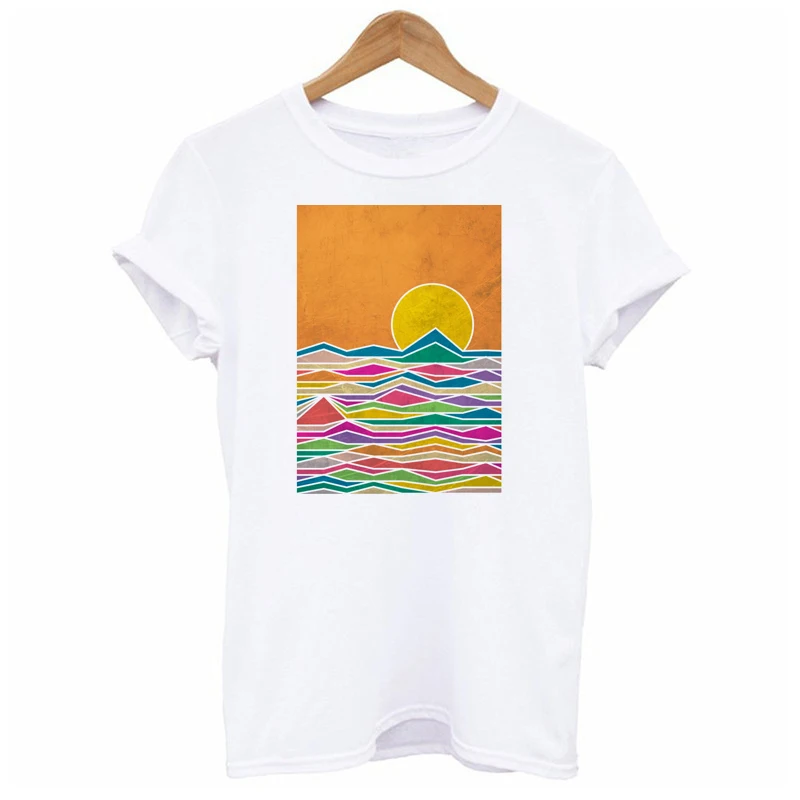 

Women'S T-shirt Summer Tunic brand Shirts WoClothes Tops Harajuku Tshirt fashion T-shirt