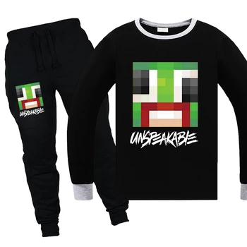 

2020UNSPEAKABLE Two-piece ebay explosion game cartoon hot sale pattern kids kids t-shirt suit children's clothing spring, autumn