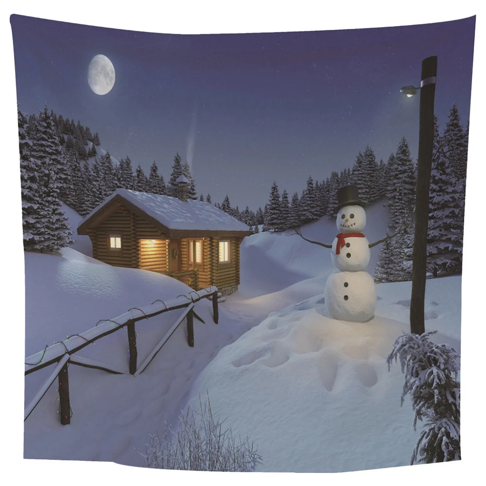 

1pc Stylish Delicate Exquisite Fashion Hanging Tapestry Background Cloth Christmas Tapestry Polyester Tapestry for Decor