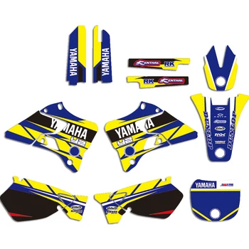 

YZ 125 250 Motorcycle Team Graphic & Backgrounds Decal Sticker Kits for Yamaha YZ125 YZ250 1996 1997 1998 1999 2000 2001