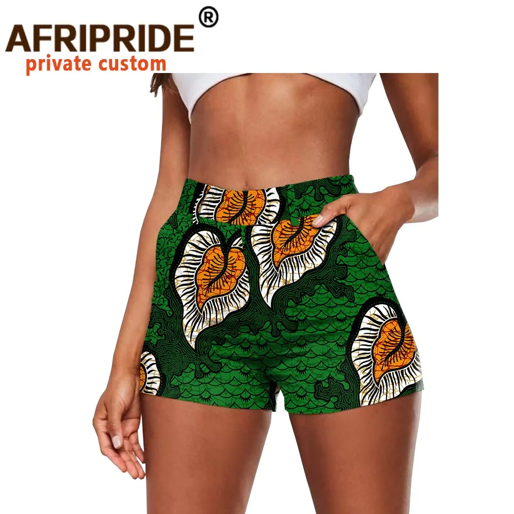 African Print Shorts Summer Fashion Casual Sexy Short Cotton Plus Size Slim Fit High Waist Ankara Dashiki AFRIPRIDE A2021002 african robe