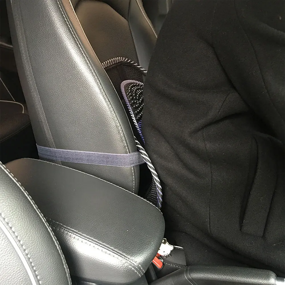 Сетчатая Подушка Автомобильная сетчатая Подушка удобная сетчатая Вентиляция Подушка массажная подушка поясничная черная классная Универсальная