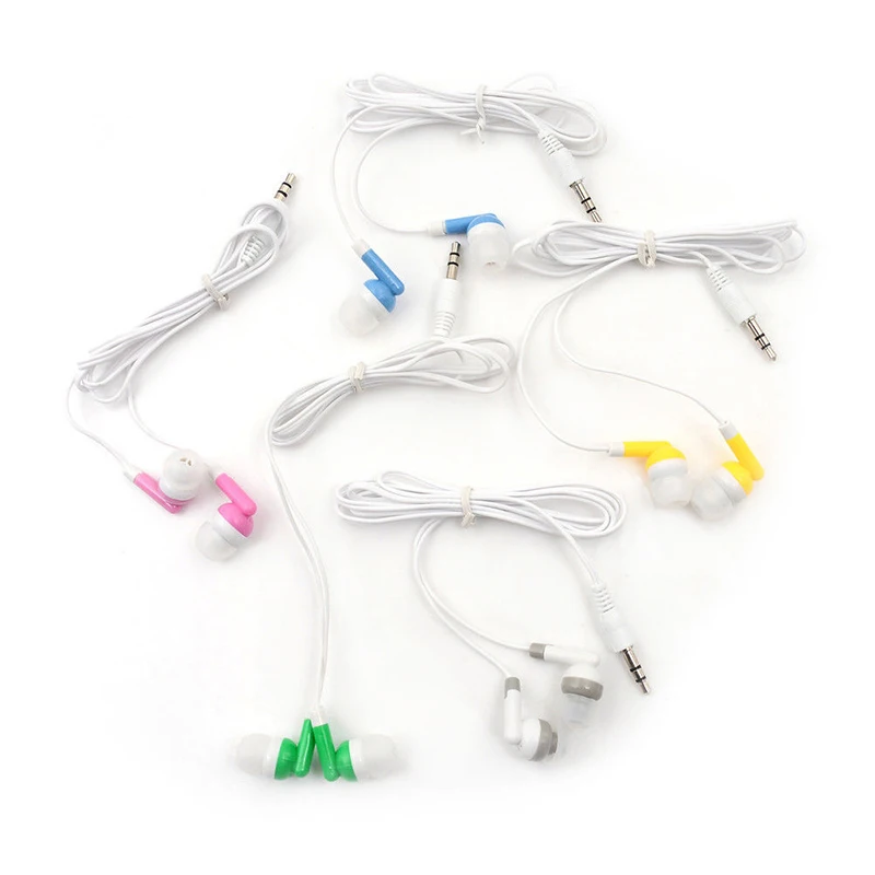 Universal Wired In-ear Earphone Earbuds Stereo For Sport Noise Isolating Headset With Mic For Mobile Phones