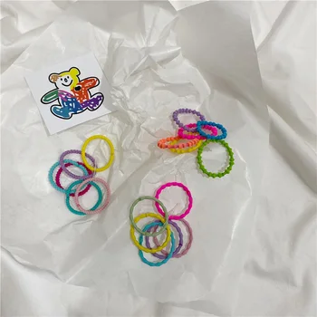 

New Fluorescent Color Hair Rubber Bands for Chidlren Cute Hair Ties