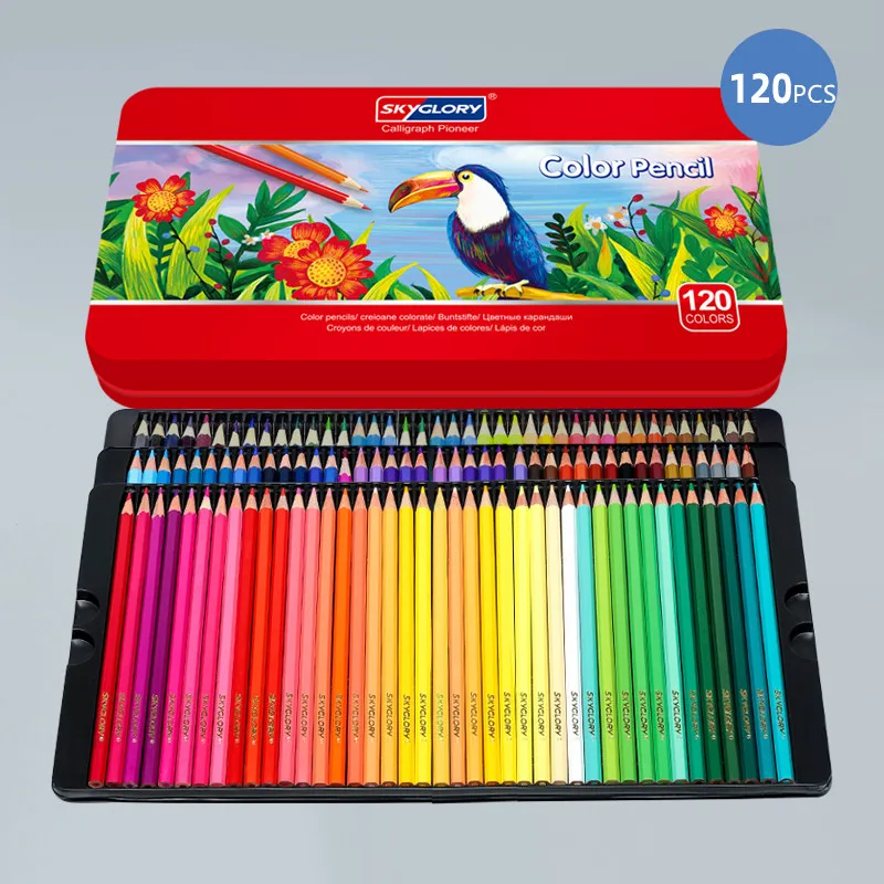 12/24/48/72/120 Colors Professional Oil Pencils Color Soft Watercolor Pencil For School Gifts Supplies Draw Sketch Art Supplies