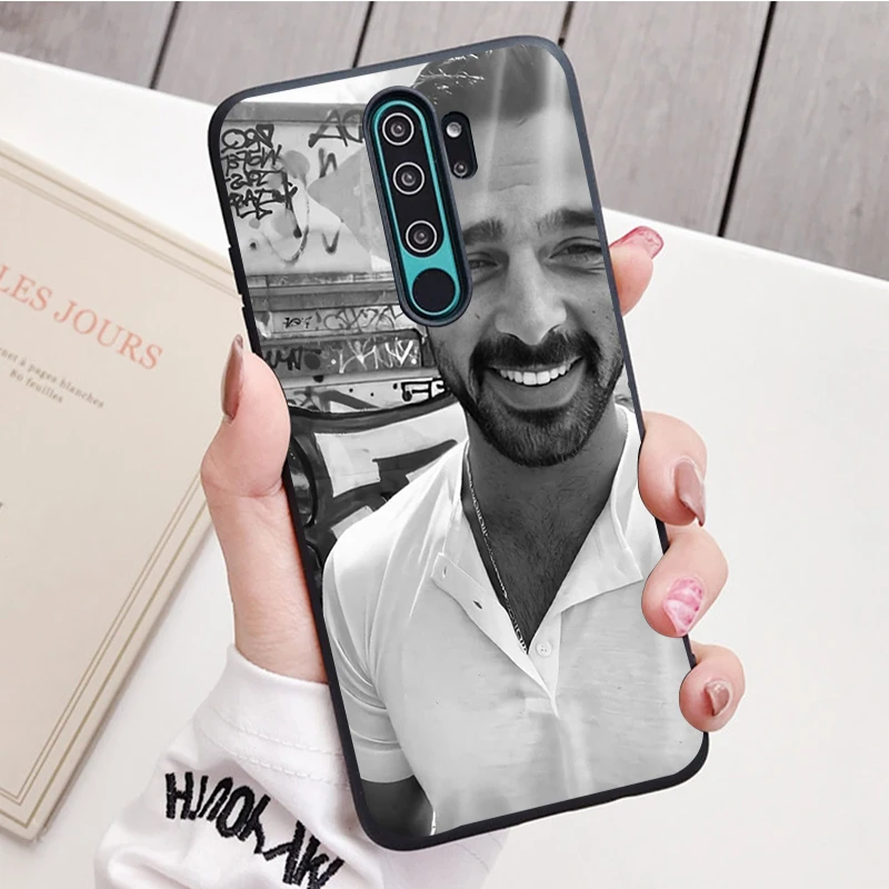 Michele Morrone black Silicone Phone Case For Redmi note 8 7 Pro S 8T for redmi 9 7A Cover Shell xiaomi leather case