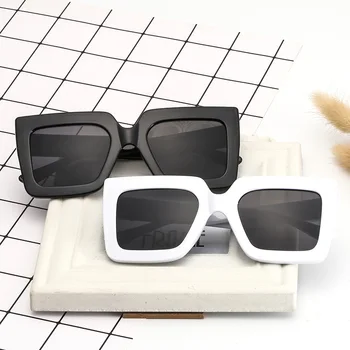 

Fashion Sun Glasses Men And Women's Polygon Personalized Large Frame Sun Glasses Two-color Large Frame Sunglasses Female Glasses