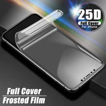 25D Гидрогелевая пленка для iPhone 11 Pro MAX, защита на весь экран для iPhone XR 7 8 6 6s Plus X XS, Защитная пленка для телефона, не стекло
