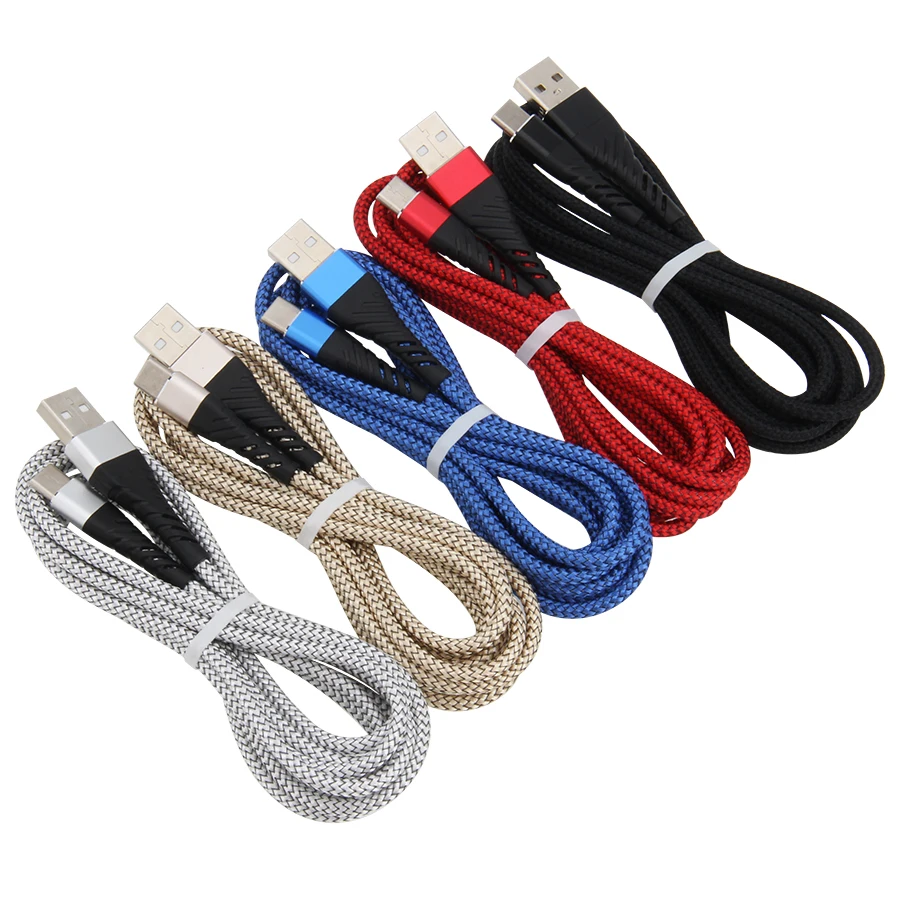 US $325.05 Mermaid Nylon Braided Fabric Micro Usb 5pin 8pin Type C Data Sync Charger Cable For Iphone 8 HTC Huawei SONY Nokia 300pcsLot
