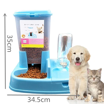 

Automatic Feeder Cat Bowl Double Bowl Automatic Drinking Water Pet Automatic Feeder Dog Bowl Dog Supplies