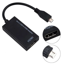 HDMI аудио-видео кабель MHL конвертер для ТВ ПК ноутбук Горячая Micro USB к HDMI HD кабель-адаптер папа к женскому 1080P HD