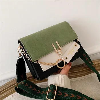 

Fashion Mini Handbags For Women Ultra Fire Retro Wide Shoulder Strap Shoulder Messenger Bag Purse Simple Crossbody Bags 2020