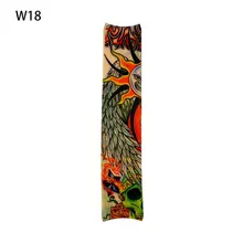 1 шт. поддельные татуировки эластичные рукава руки чулки спортивные скины Защита от солнца водонепроницаемый унисекс плечо рукав цена