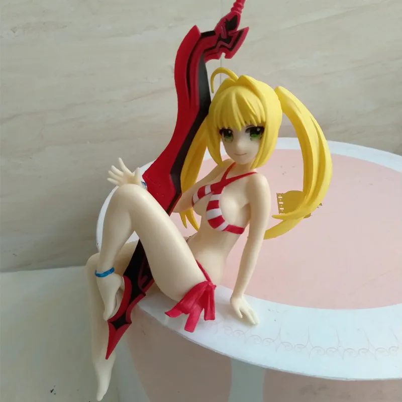 Anime Fate Grand Order Saber Nero Pressure Cup Noodle Ver PVC Action Figure Collectible Model doll toy 14cm | Игрушки и хобби
