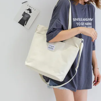 

Canvas bag 2020 new Korean version ins portable tote bag female literary student shoulder messenger bag women messenger bags