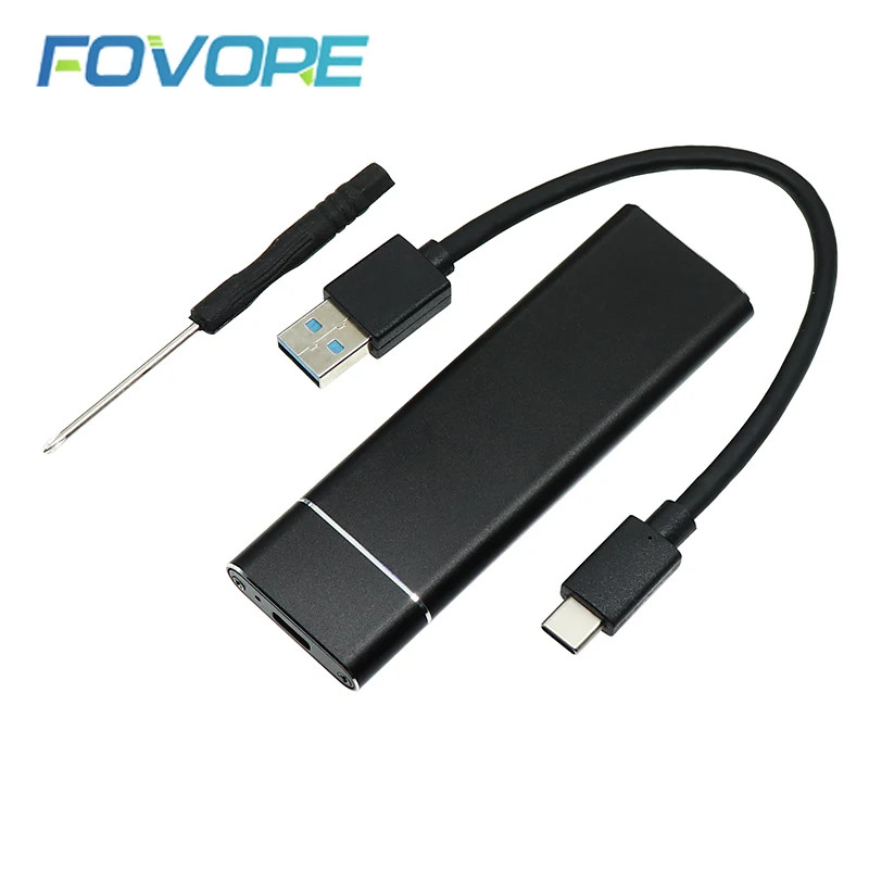 M.2 USB 3.1 Type C SSD Mobile hard disk box Adapter Card m2 to usb USB3.1 Type-C External Enclosure Case for 2230 2242 2260 2280 m2 ssd enclosure