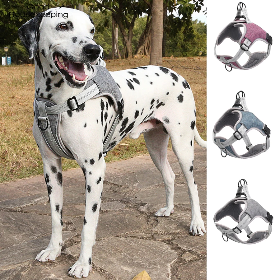 Dog Harness No Pull Reflective Adjustable Pet Harness For Medium Large
