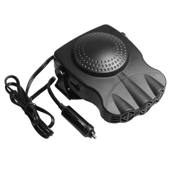 

12V/24V Portable Car Multi-function Heater Three-hole Defrost Defogging Heater Heating and Cooling Fan 180 Degree Rotation