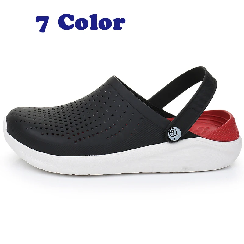 literide black clog sandals